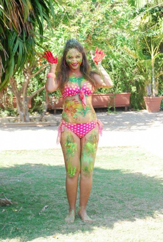 Marisa Verma Bikini Holi Shoot
