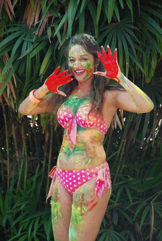 Marisa Verma Bikini Holi Shoot