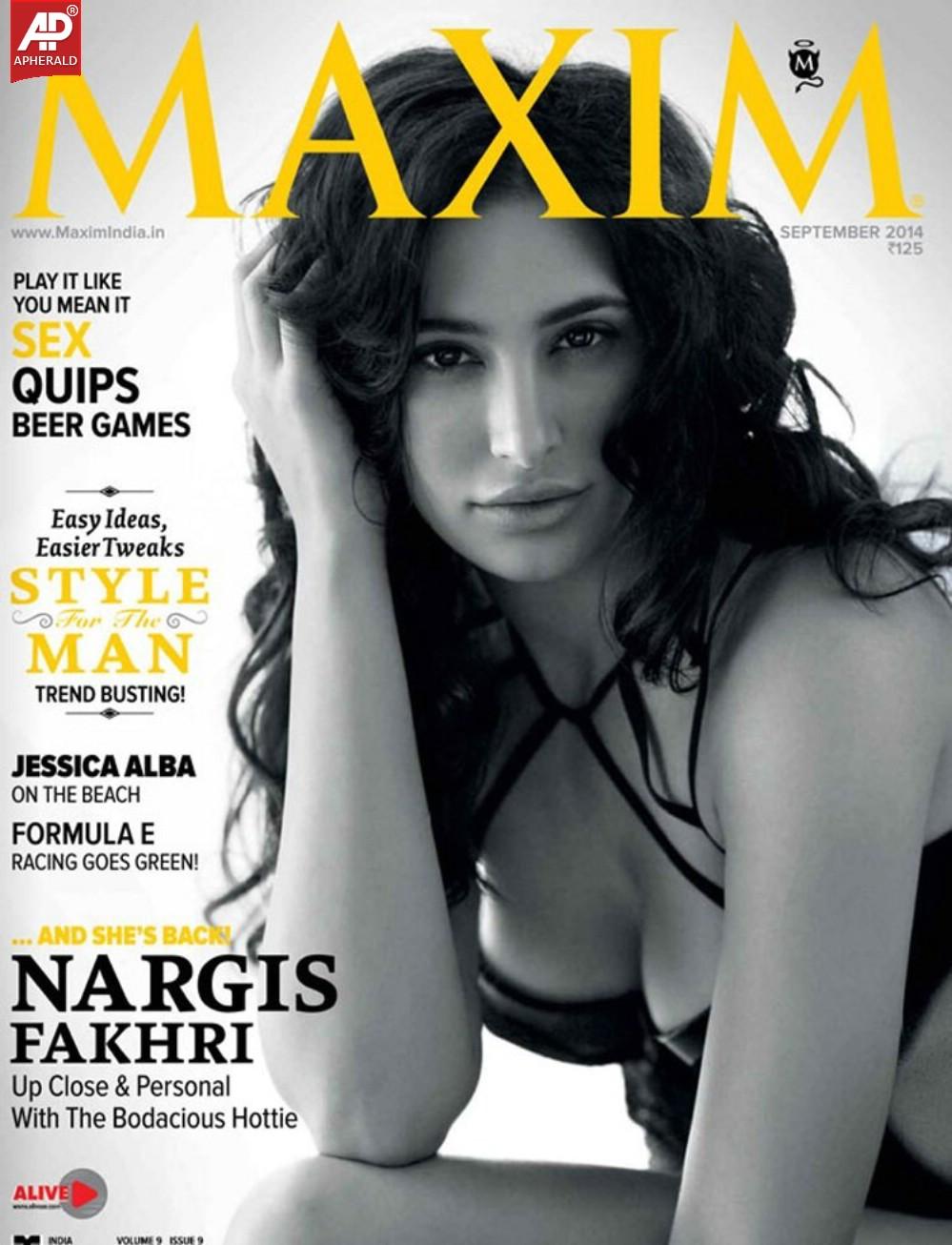 Nargis Fakhri Hot Maxim September 2014 Photoshoot