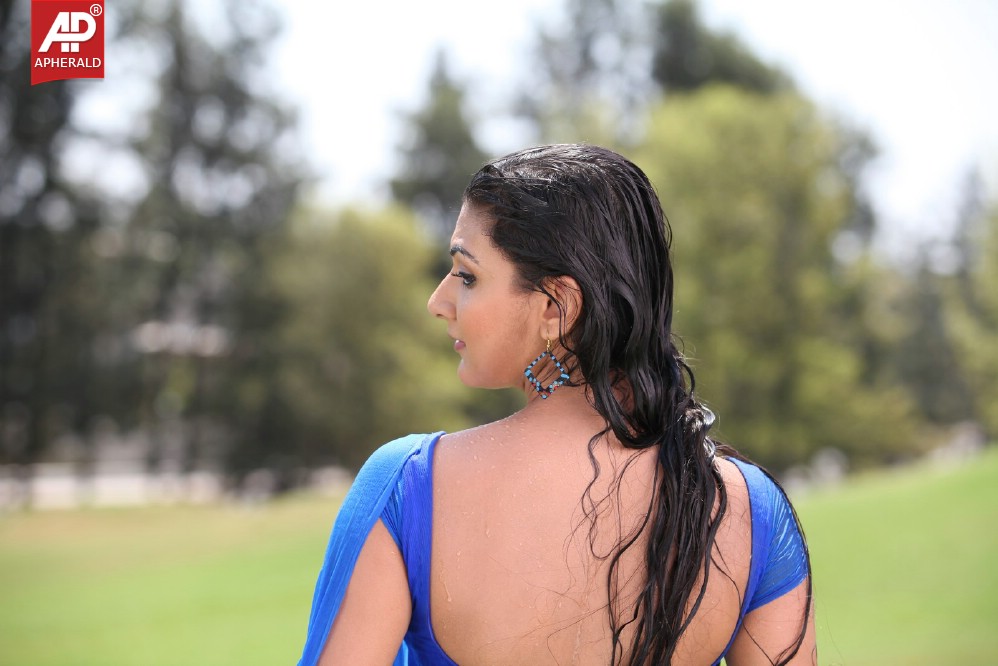 Neelam Upadhyay Spicy in Blue Sraee Pics