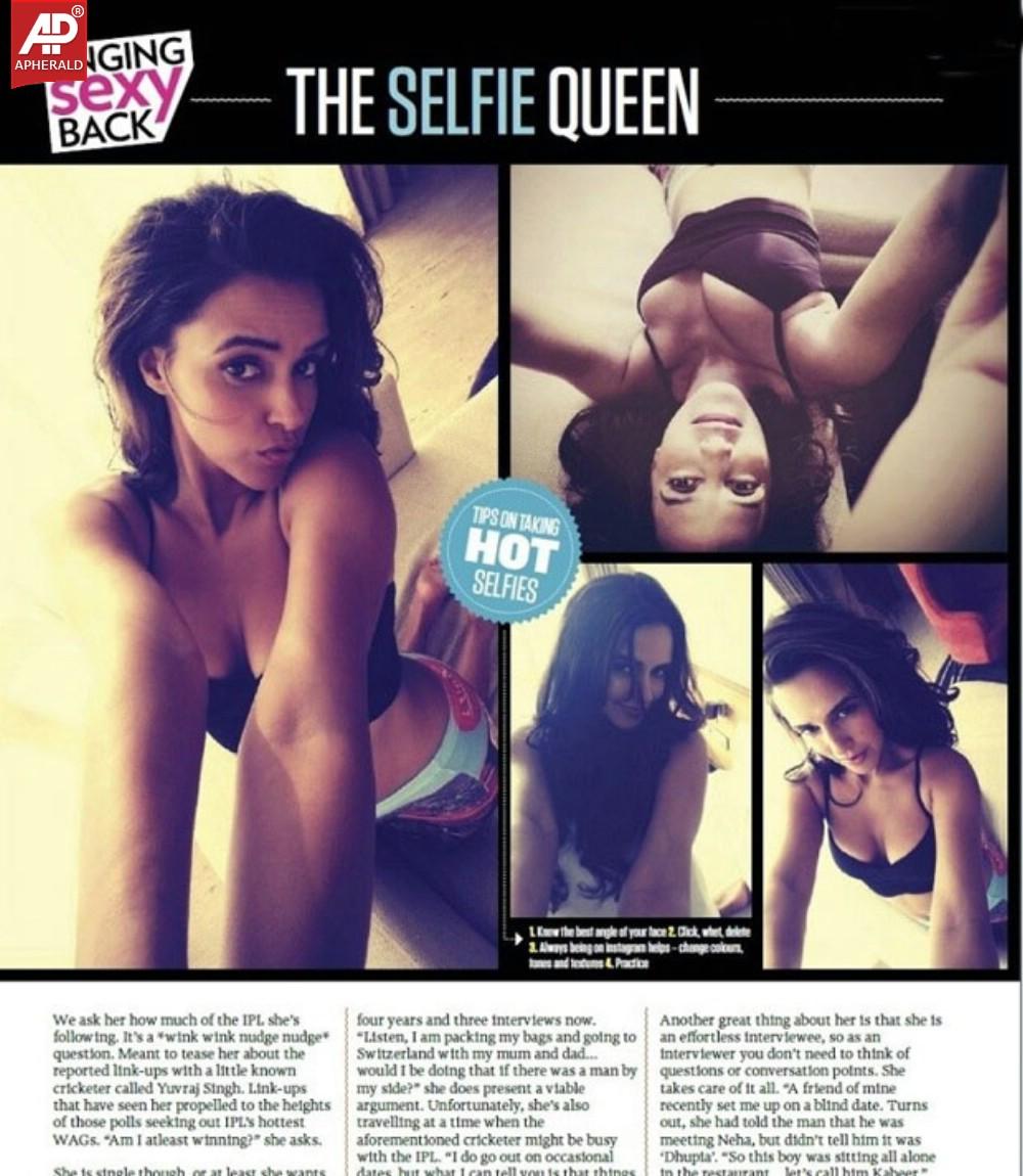Neha Dhupia Photo Shoot For FHM Pics