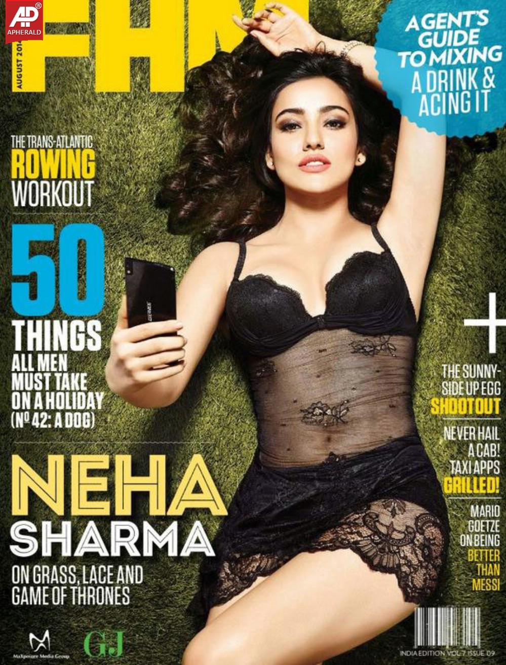 Neha Sharma Hot FHM August 2014 HQ Photoshoot