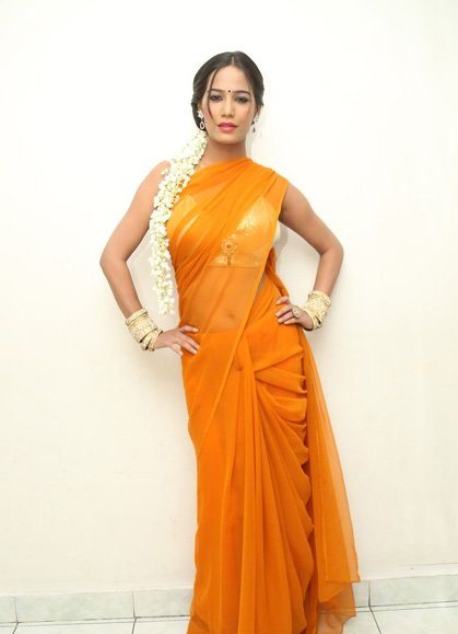 Poonam Pandey Latest Saree Stills