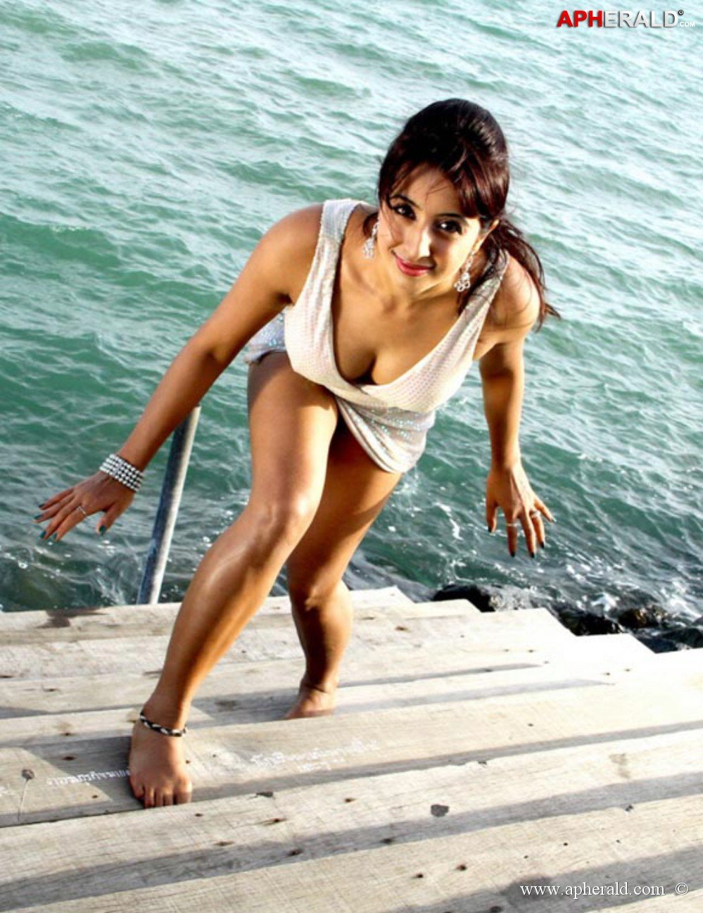 Sanjana Hot Bikini Beach Photos