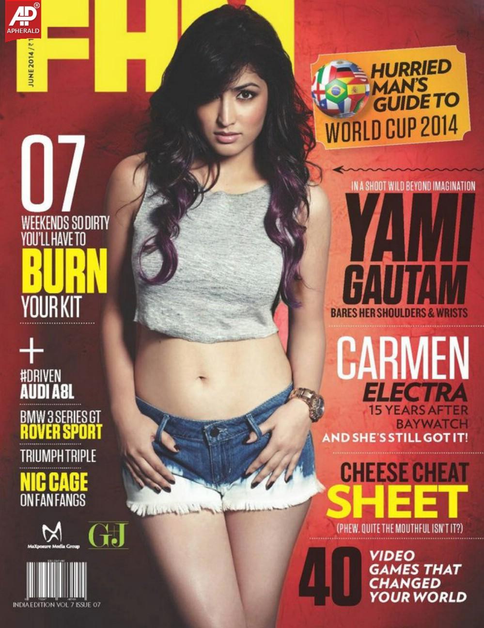 Yami Gautam Hot FHM India Magazine Photo Shoot