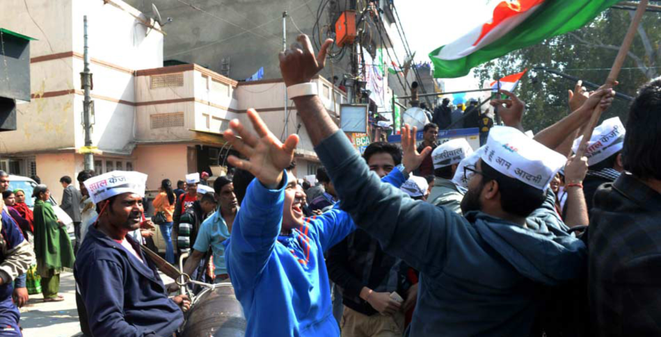 AAP Celebrates Delhi Polls Victory Photos