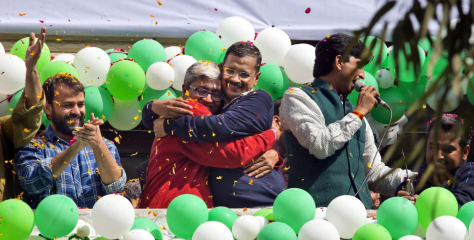 AAP Celebrates Delhi Polls Victory Photos