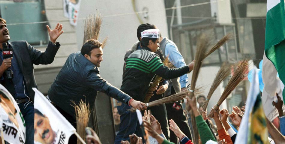 AAP Celebrates Delhi Polls Victory Photos