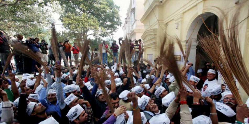 AAP Celebrates Delhi Polls Victory Photos