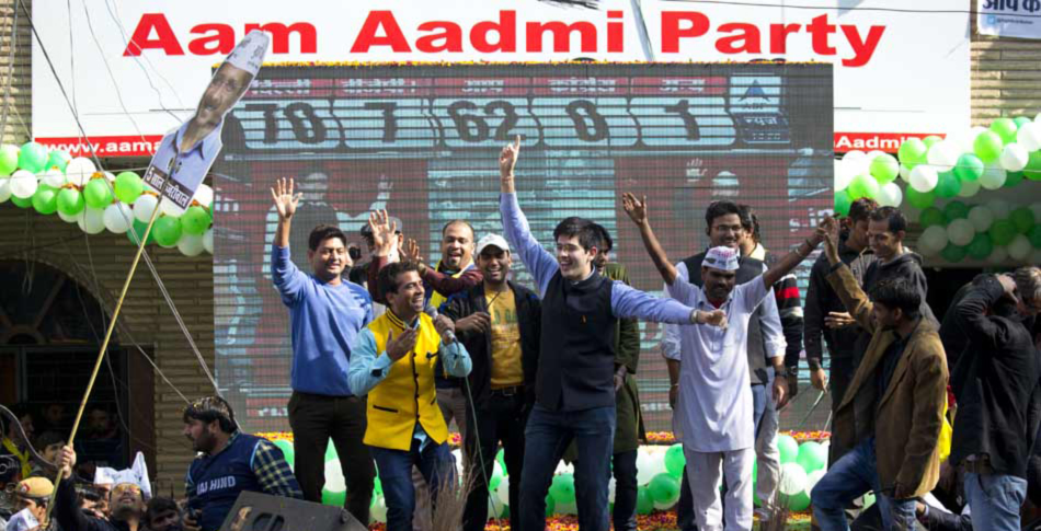 AAP Celebrates Delhi Polls Victory Photos