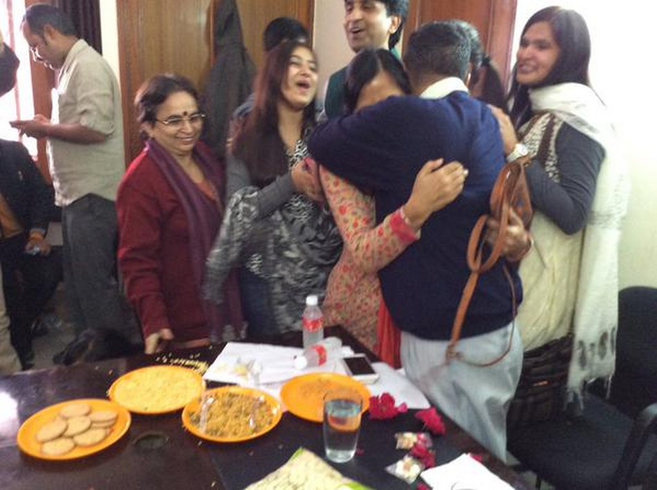 AAP Celebrates Delhi Polls Victory Photos