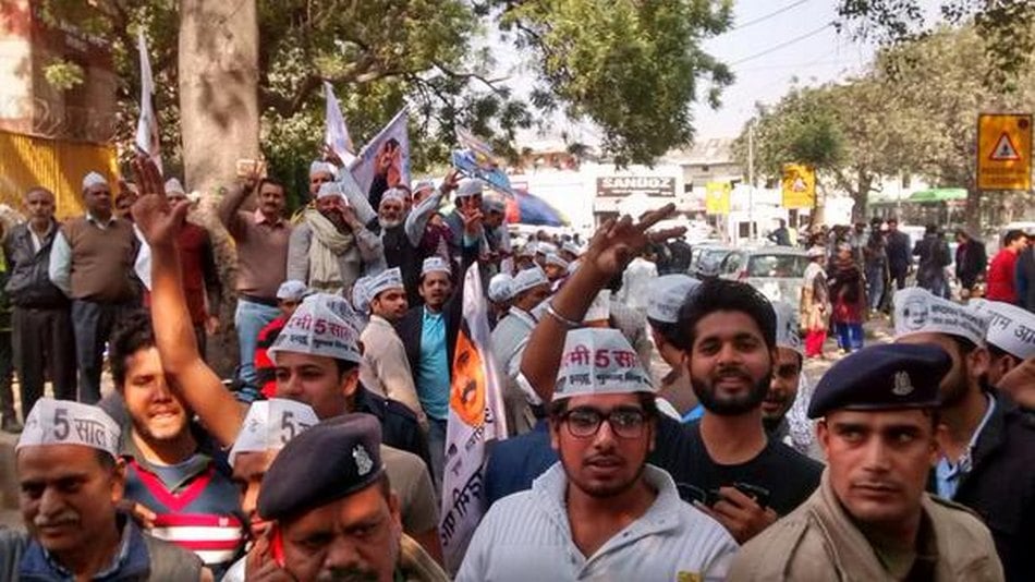 AAP Celebrates Delhi Polls Victory Photos