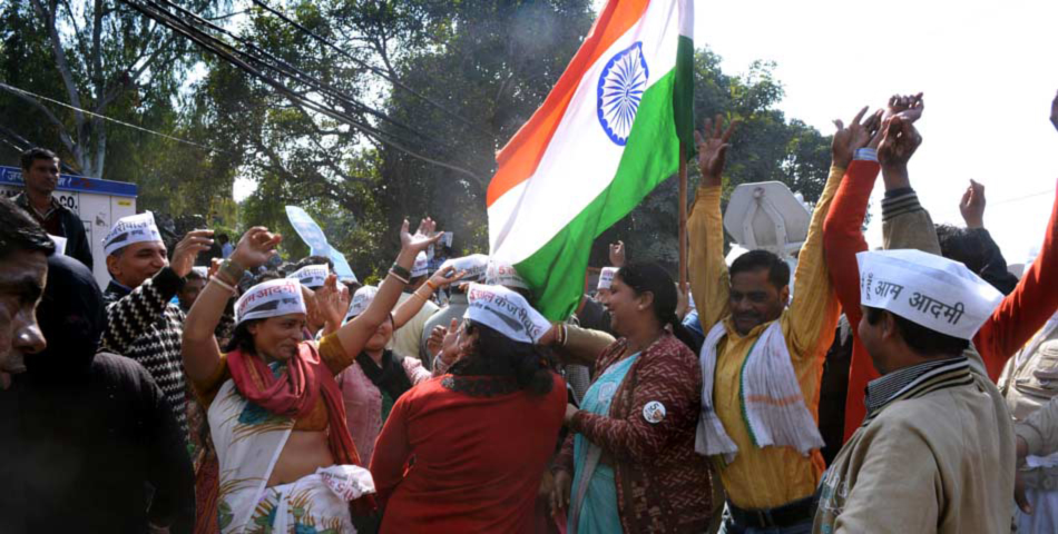 AAP Celebrates Delhi Polls Victory Photos