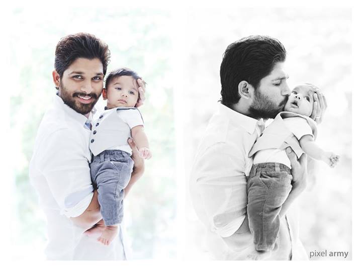 Allu Arjun with his son Ayan