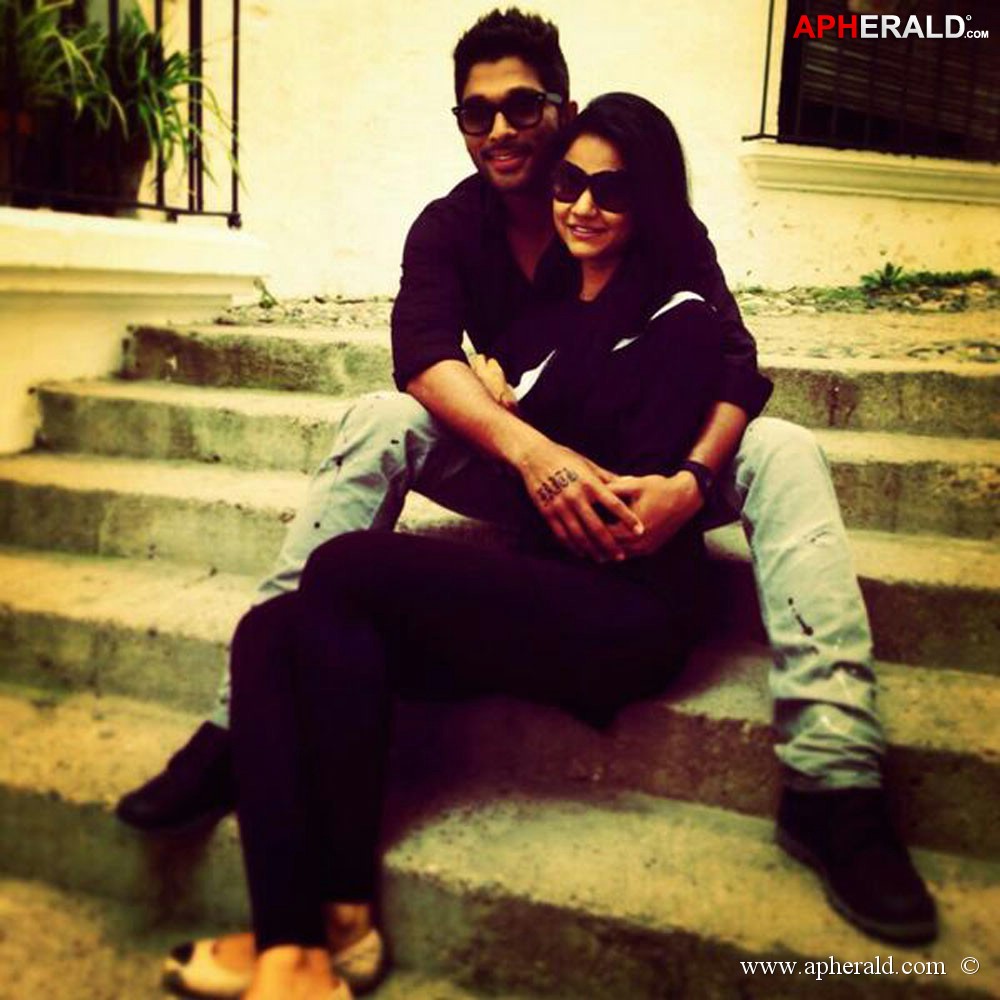 Allu Arjun With His Wife Rare Pics
