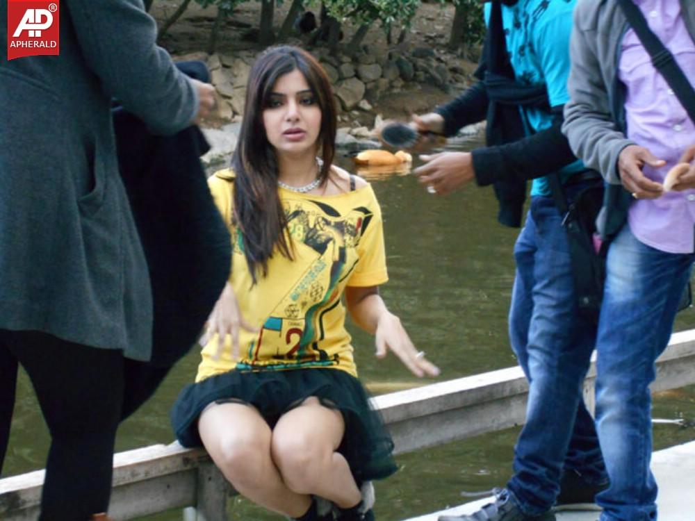 Alludu Seenu on Location Stills