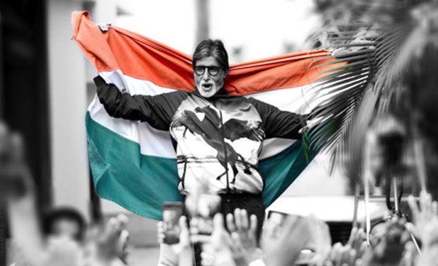 Amitabh Bachchan drapes national flag on India victory against Pakistan