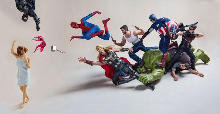 Awesome Looking Scenes With Superhero Action Figures