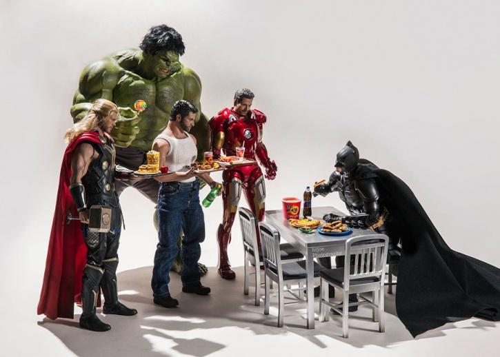 Awesome Looking Scenes With Superhero Action Figures