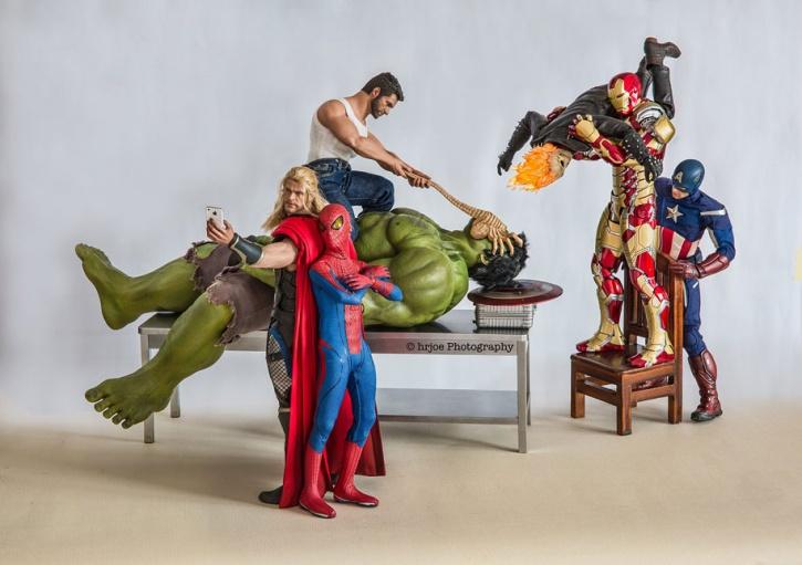 Awesome Looking Scenes With Superhero Action Figures