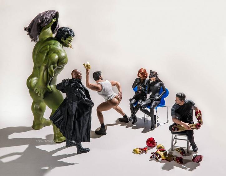 Awesome Looking Scenes With Superhero Action Figures