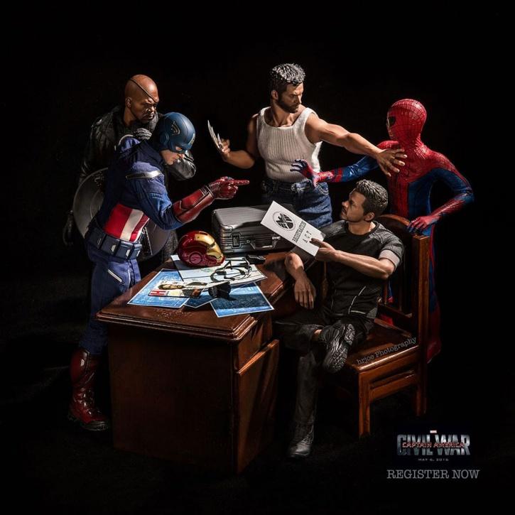 Awesome Looking Scenes With Superhero Action Figures