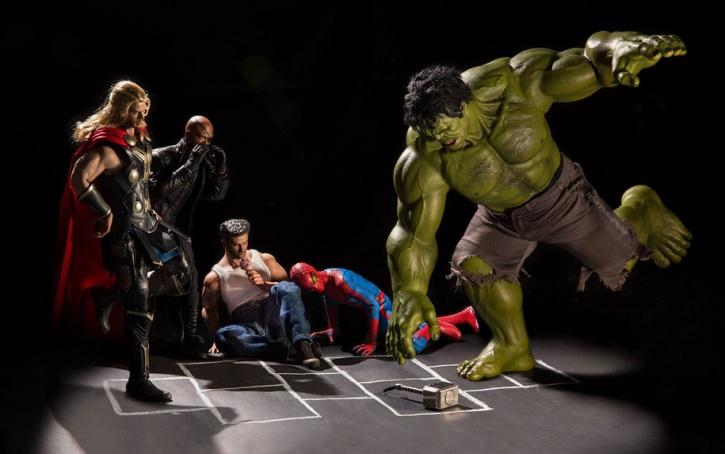 Awesome Looking Scenes With Superhero Action Figures
