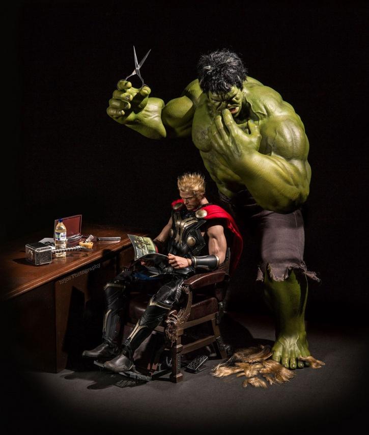 Awesome Looking Scenes With Superhero Action Figures