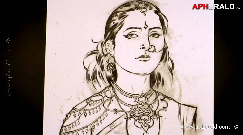 Bahubali Anushka 1st Look n Making Photos