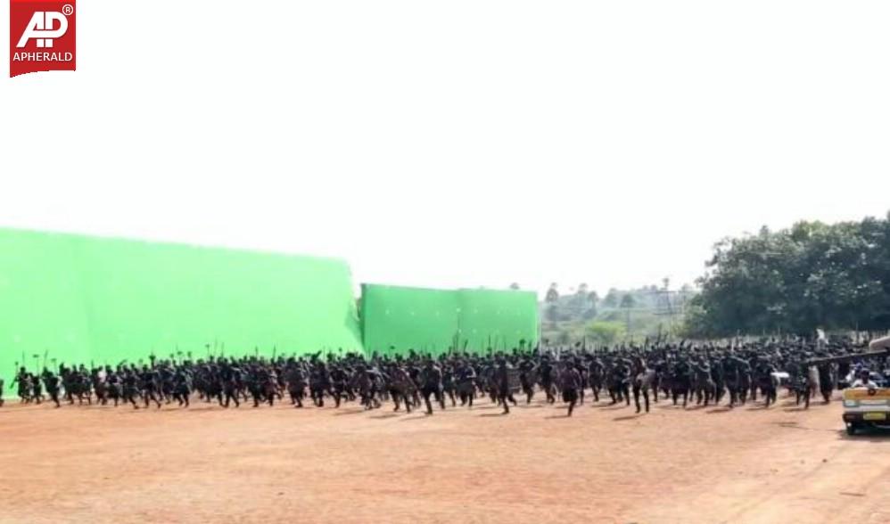 Bahubali Latest Working Stills