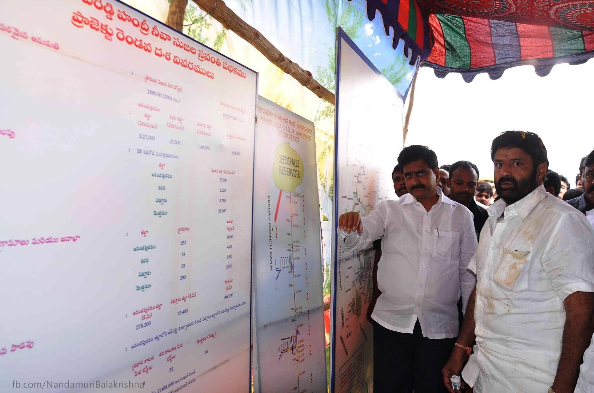 Balakrishna at Anantapur Handri Neeva Project