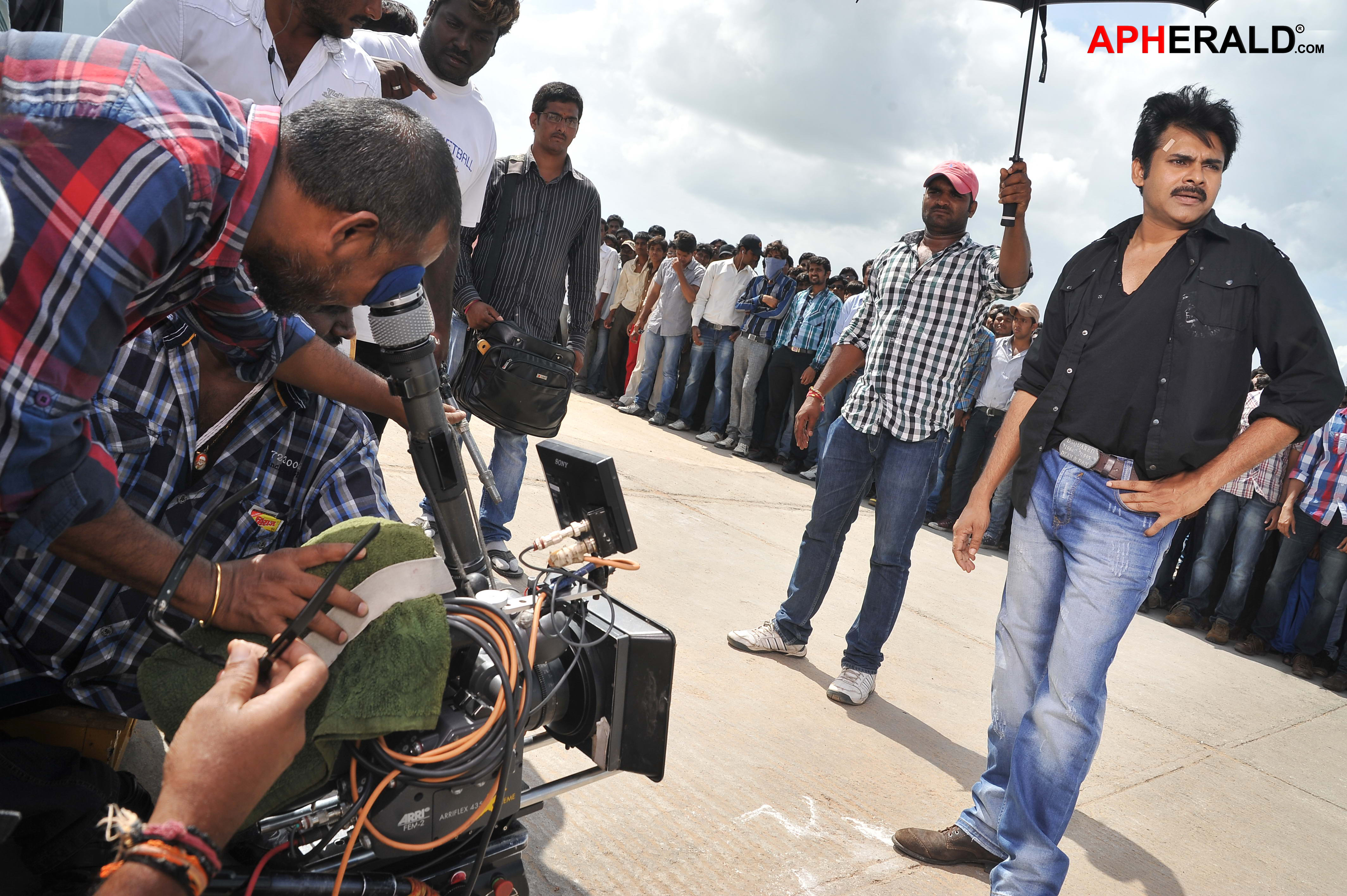 Cameraman Ganga Tho Rambabu (CMGR) Working Stills