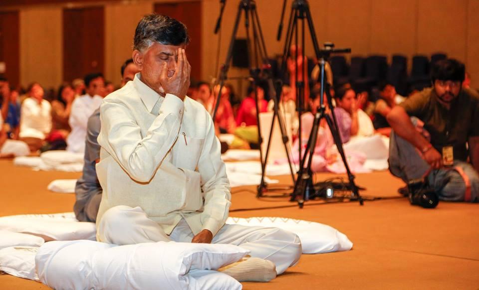 Chandrababu Naidu Yoga Stills