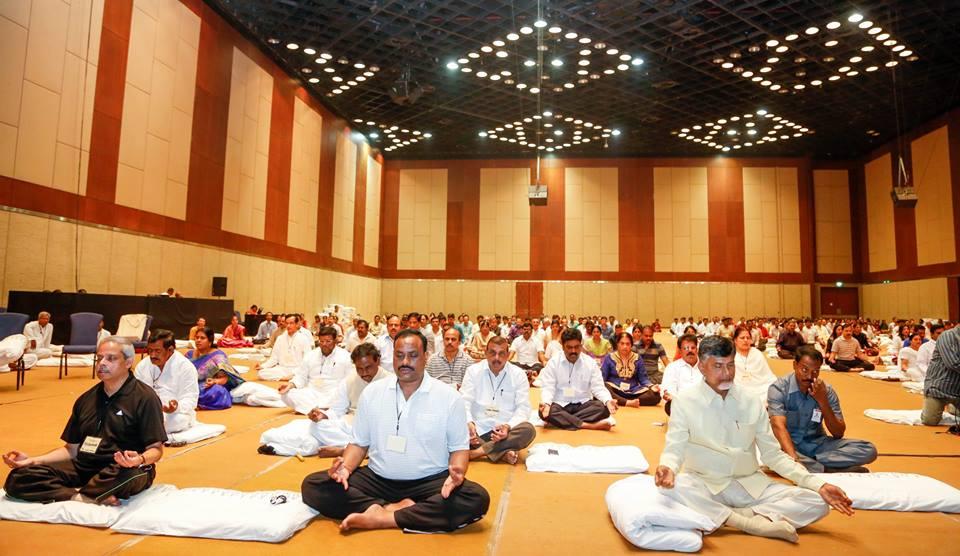 Chandrababu Naidu Yoga Stills