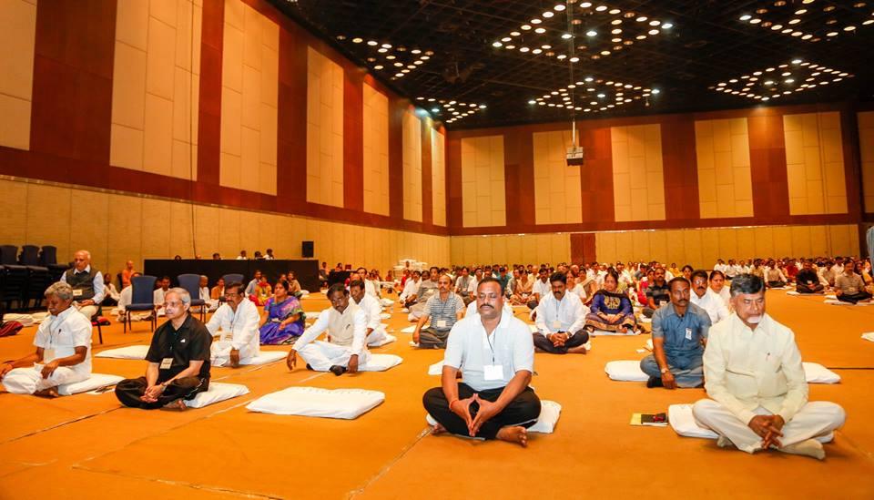 Chandrababu Naidu Yoga Stills