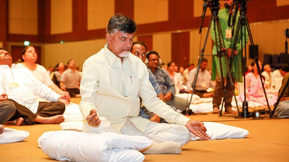 Chandrababu Naidu Yoga Stills