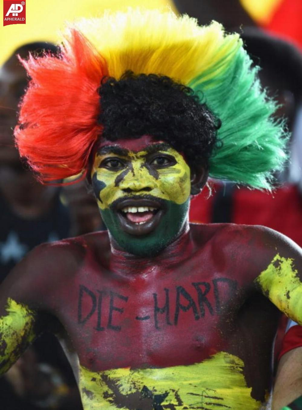 FIFA World Cup 2014 Fans With Face Paint