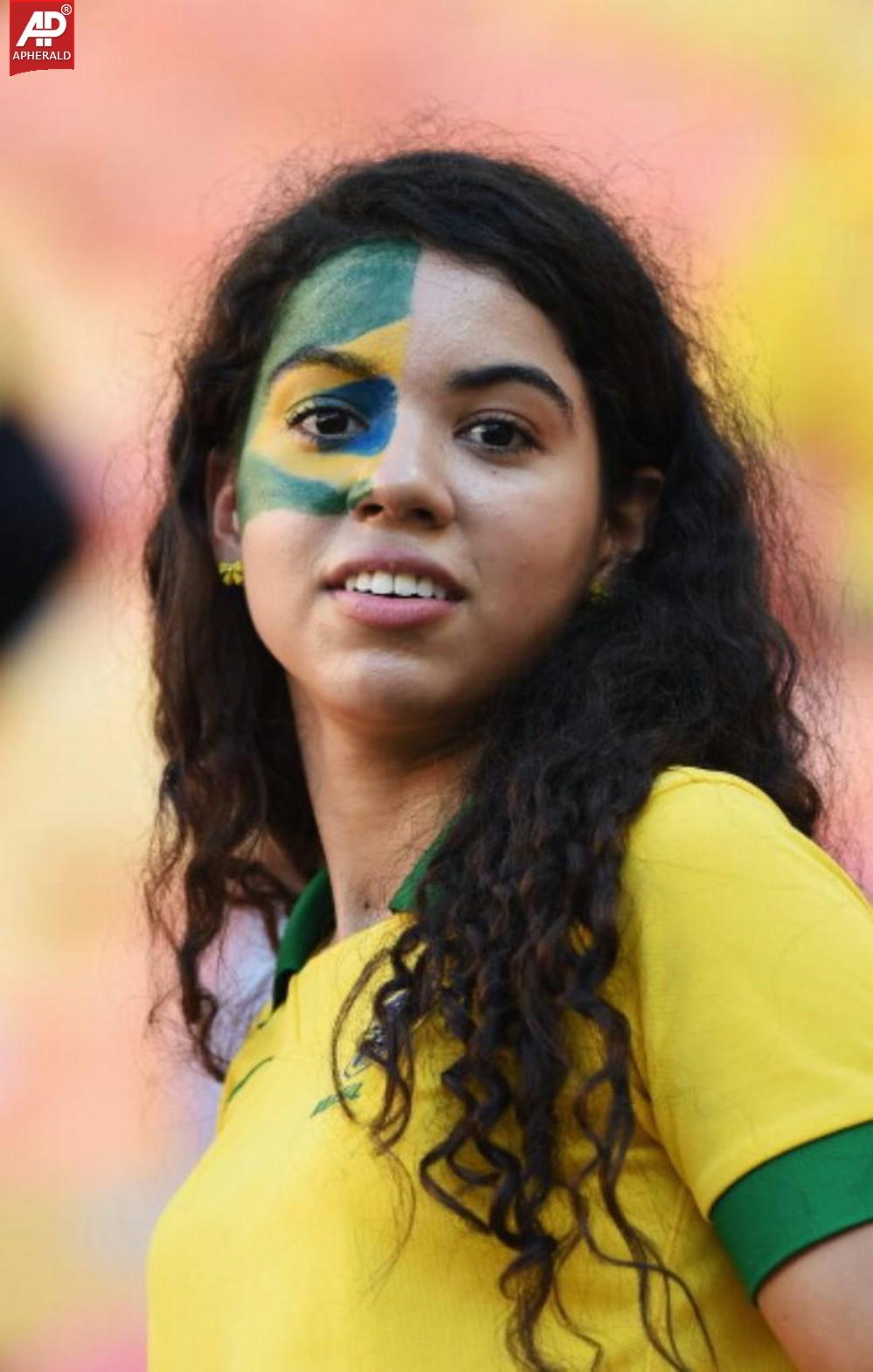 FIFA World Cup 2014 Fans With Face Paint