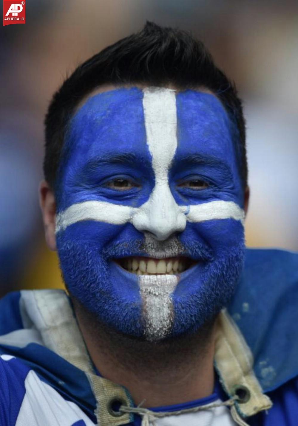 FIFA World Cup 2014 Fans With Face Paint