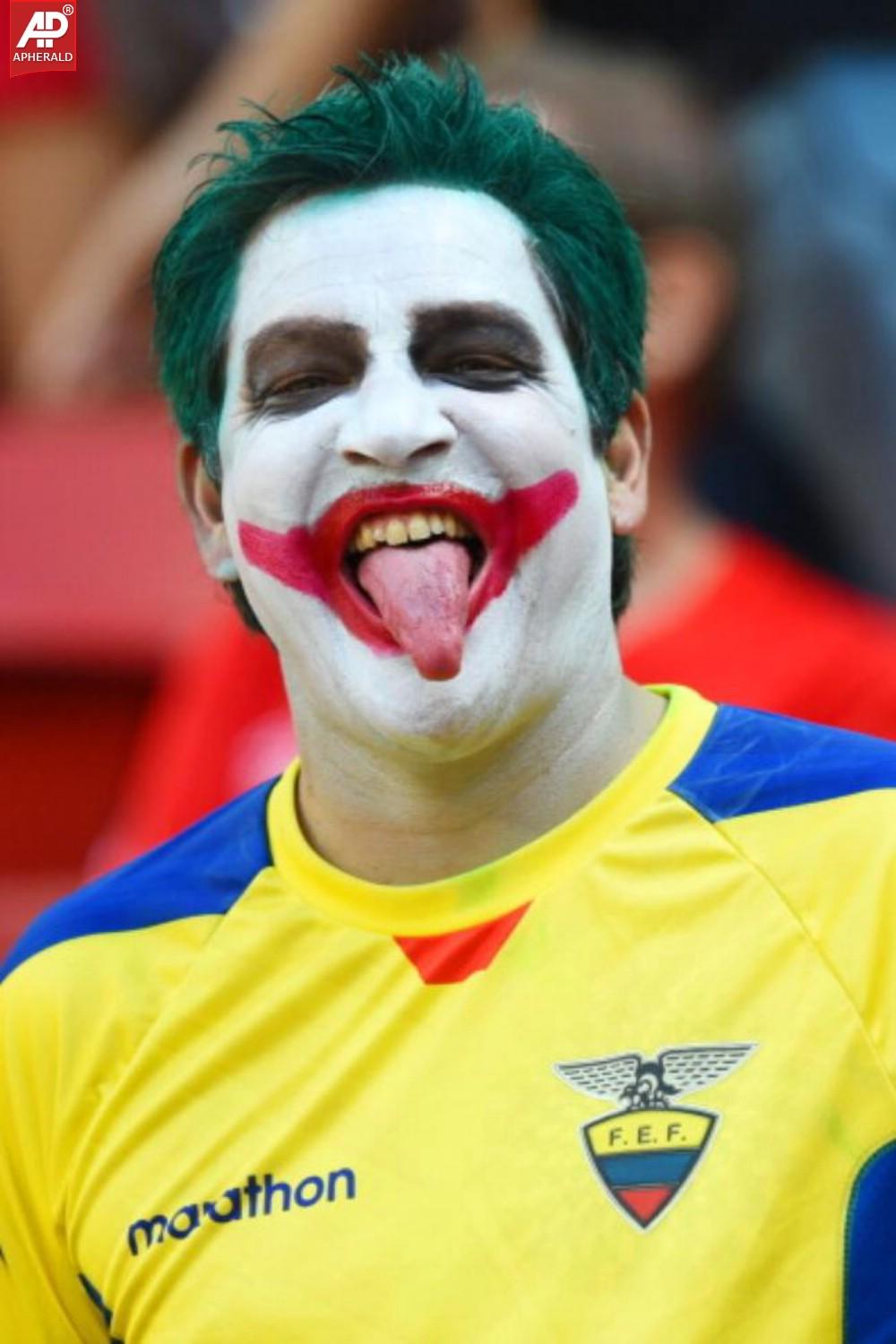 FIFA World Cup 2014 Fans With Face Paint