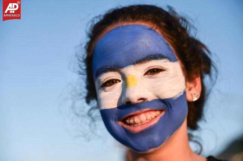 FIFA World Cup 2014 Fans With Face Paint