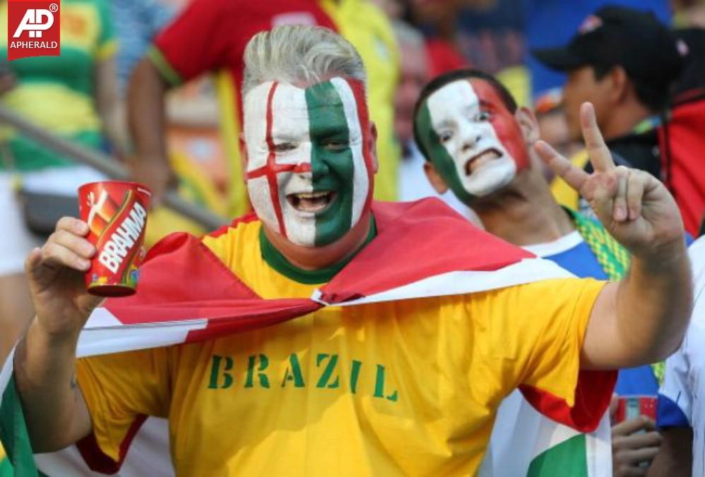 FIFA World Cup 2014 Fans With Face Paint