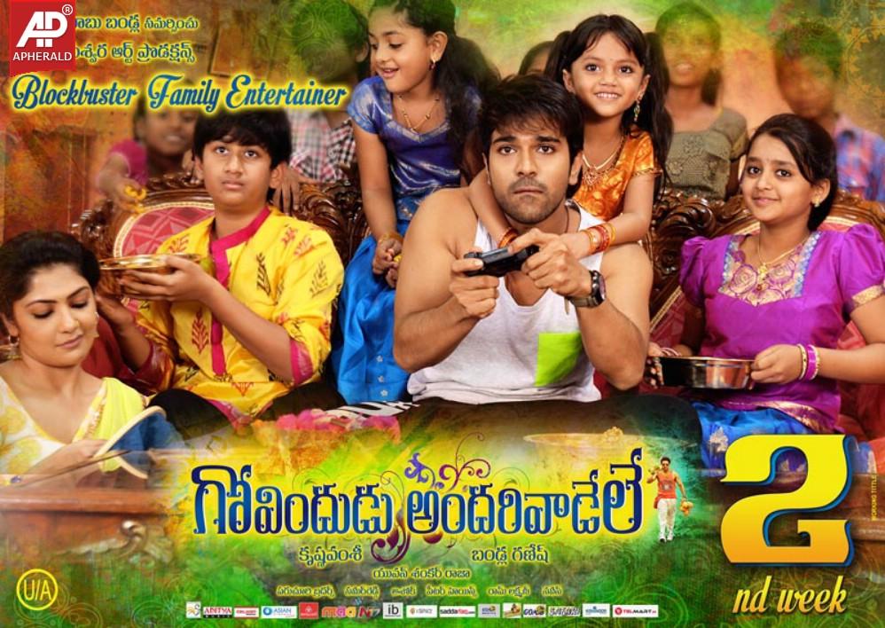 Govindudu Andarivadele 2nd Week Posters
