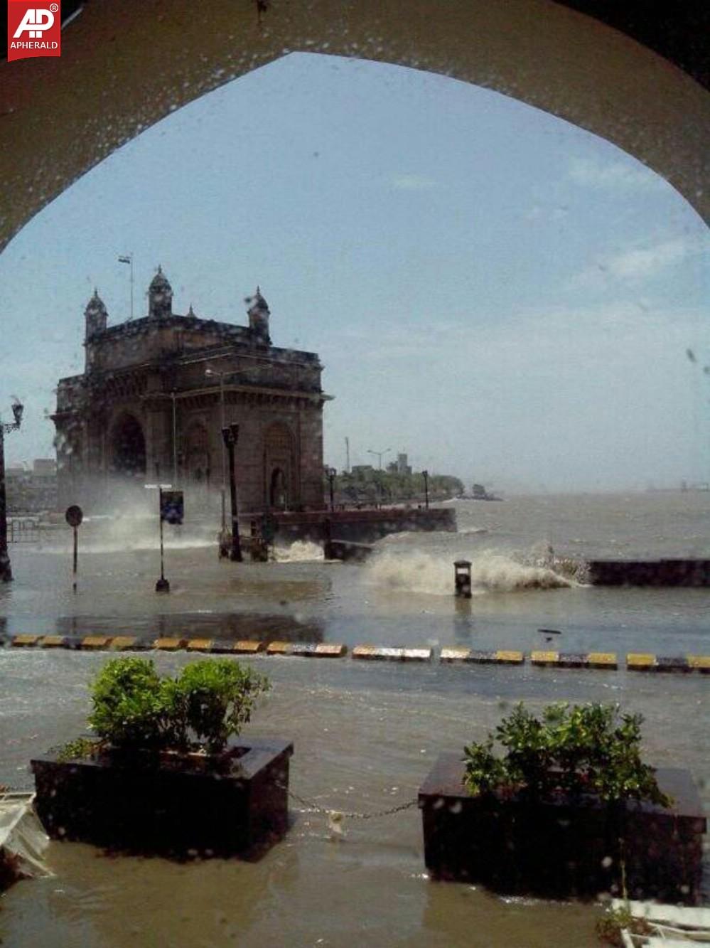 High Tide Floods Mumbai City Photos