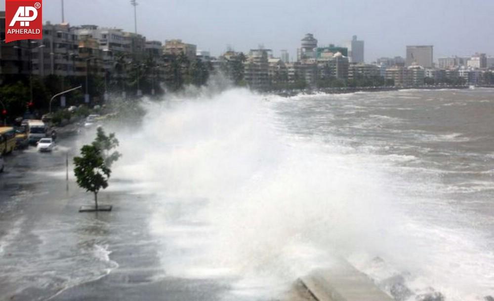 High Tide Floods Mumbai City Photos