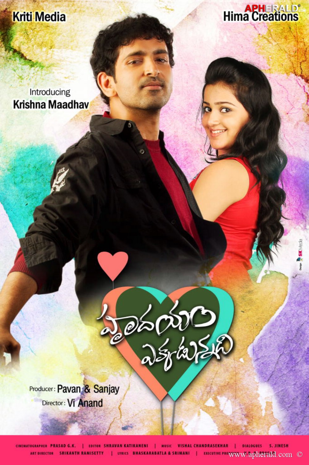 Hrudayam Ekkadunnadi Movie Posters
