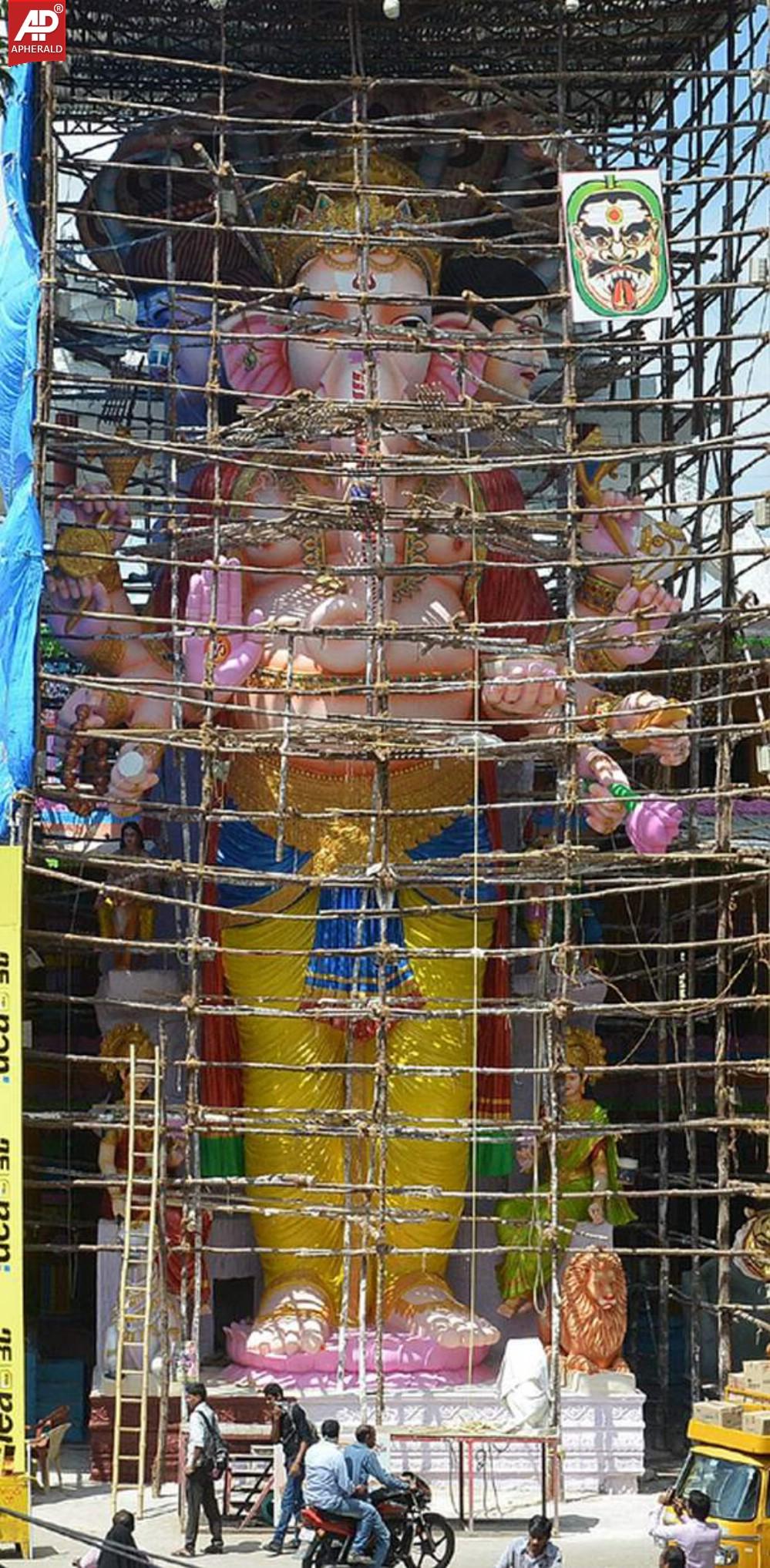 Khairatabad Ganesh 2014 Sample Statue Photos