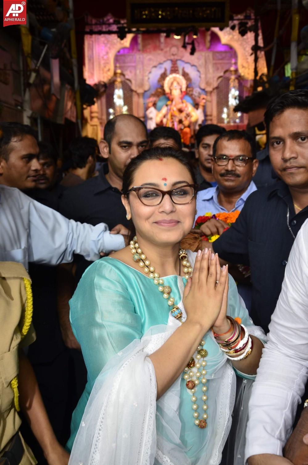 Rani Mukerji Snapped at Lalbaugcha Raja Ganesh Mandal