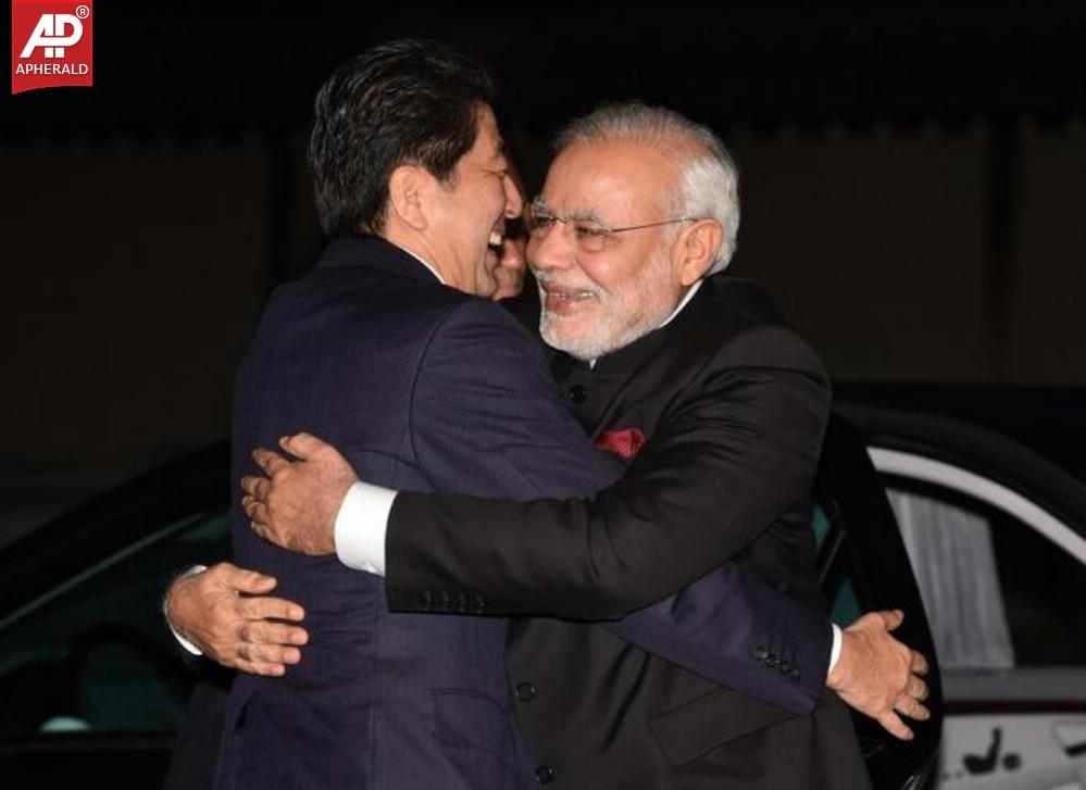 PM Narendra Modi Meets Japan PM Shinzo Abe