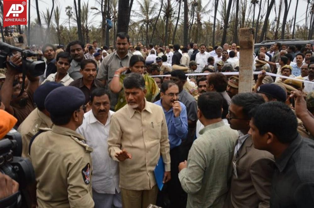 Politicians visit  Nagaram Village